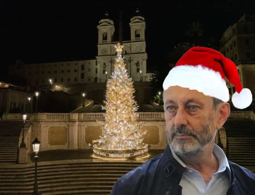 michele serra albero di natale christian dior piazza di spagna 