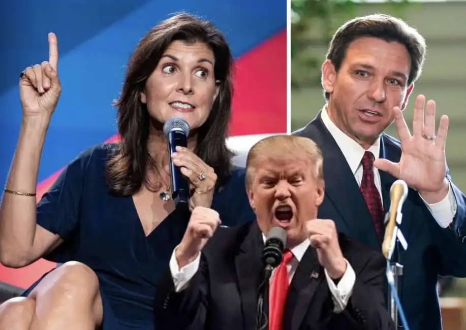 nikki haley ron desantis donald trump 