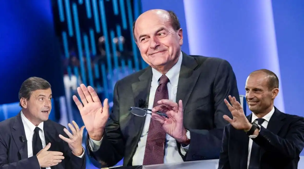 pierluigi pier luigi bersani massimiliano allegri carlo calenda