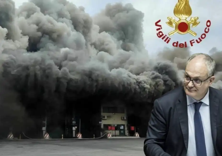 roberto gualtieri incendio malagrotta rifiuti roma monnezza