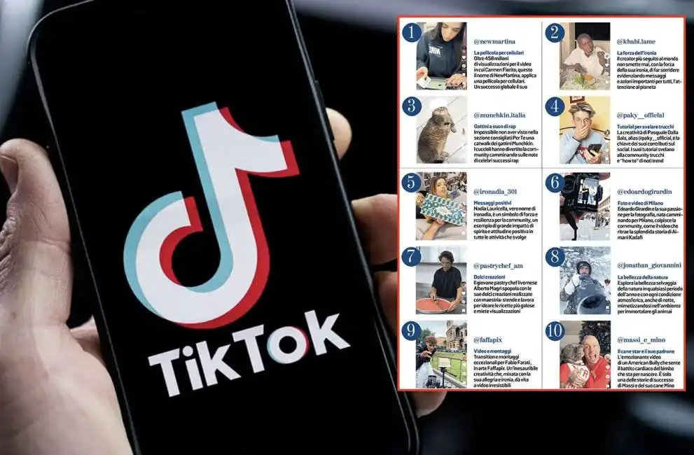 tiktok influencer italia