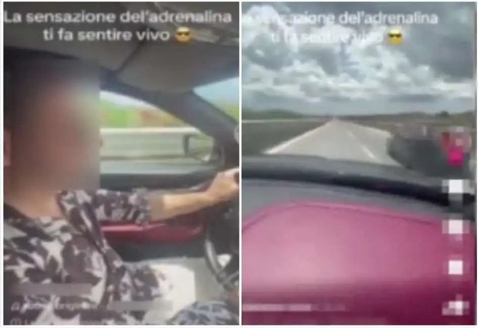 uomo guida a 270 chilometri orari la maserati sulla siracusa gela