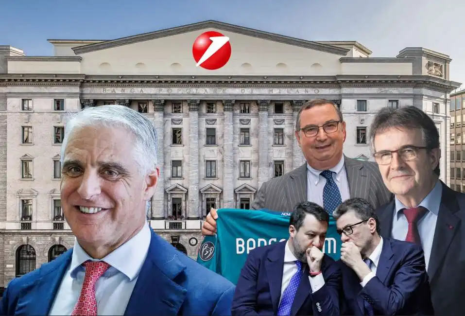 andrea orcel giuseppe castagna matteo salvini philippe brassac unicredit banco bpm