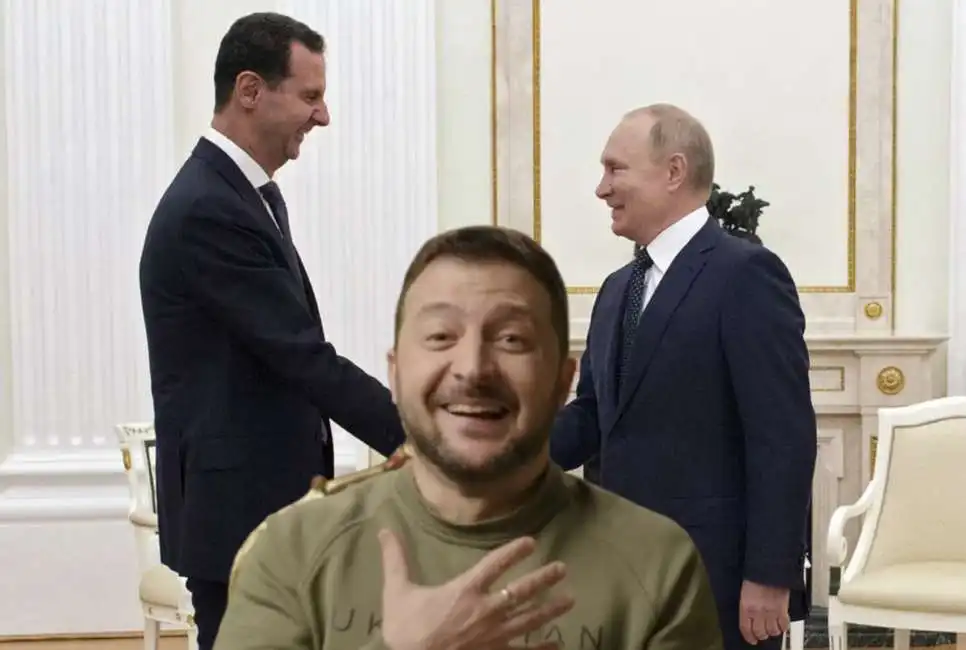 bashar al assad vladimir putin volodymyr zelensky 