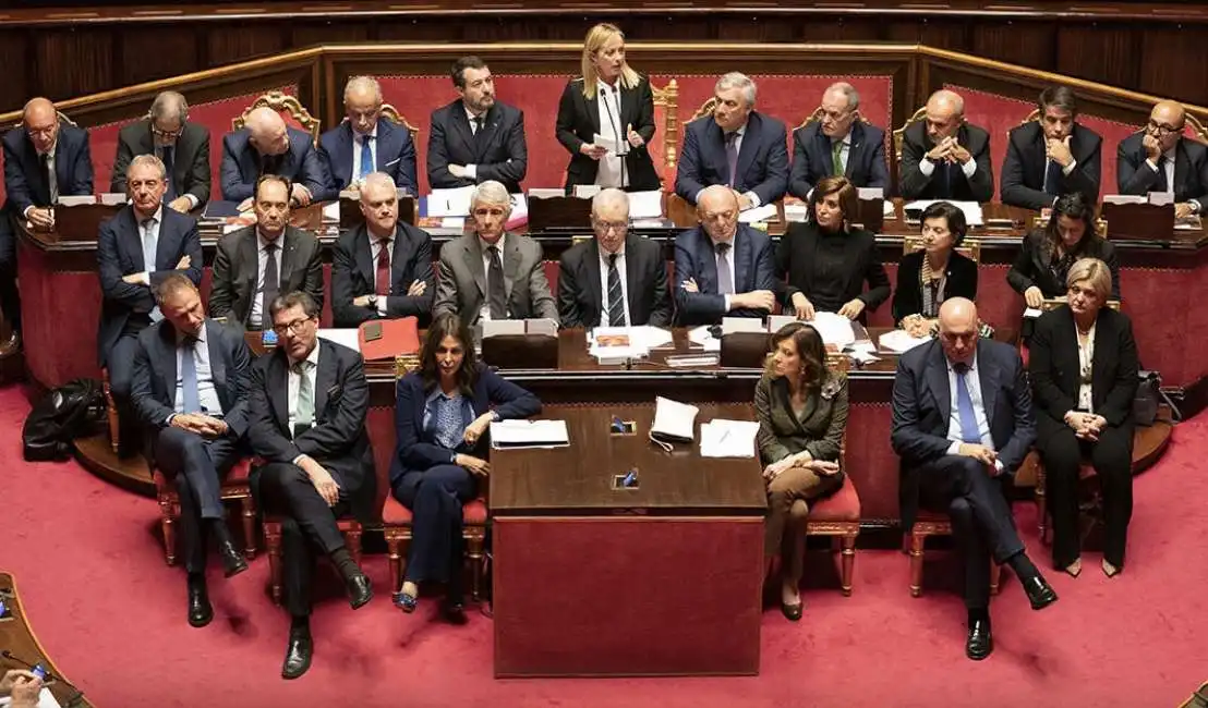 giorgia meloni ministri in senato governo