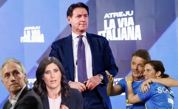 giuseppe conte chiara appendino marco travaglio elly schlein matteo renzi