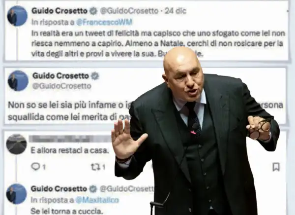 guido crosetto x social hater twitter