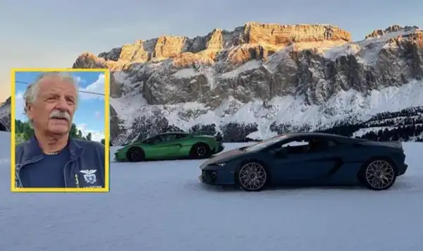 lamborghini in val gardena dolomiti zanella 