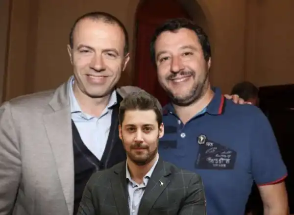 massimiliano romeo - matteo salvini - luca toccalini