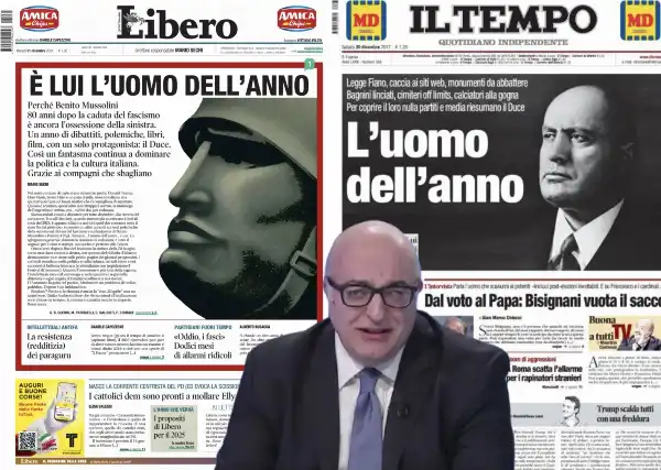 mussolini uomo dell anno - prima pagina il tempo libero mario sechi 