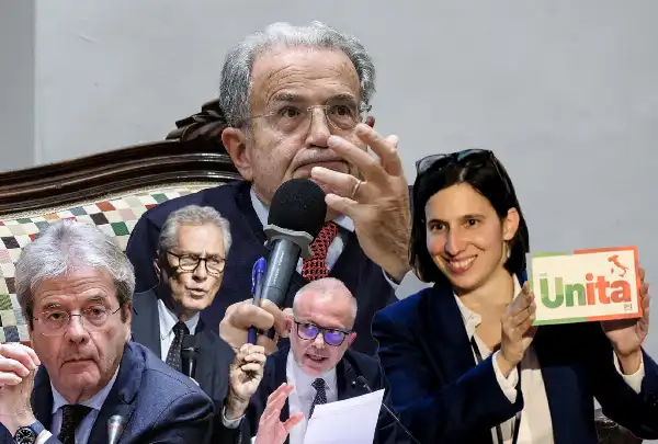 paolo gentiloni francesco rutelli romano prodi ernesto maria ruffini elly schlein 