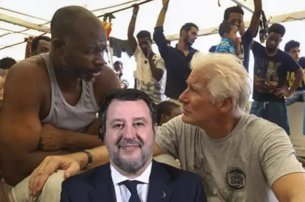 salvini richard gere open arms