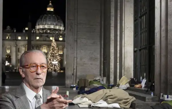 vittorio feltri senzatetto san pietro natale feste