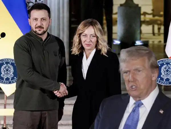 volodymyr zelensky giorgia meloni donald trump