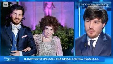 andrea piazzolla a domenica in racconta gli ultimi giorni di gina lollobrigida