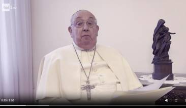 VIDEO-MESSAGGIO DI PAPA FRANCESCO TRASMESSO A SANREMO