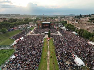 nick cave sting jimmy page al concerto di bruce springsteen a roma