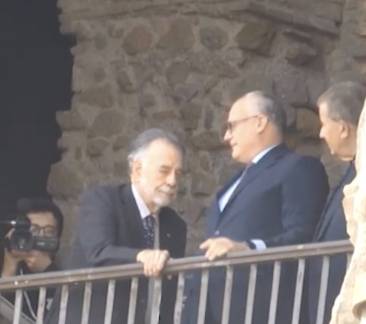 cinema, francis ford coppola riceve la lupa capitolina in campidoglio